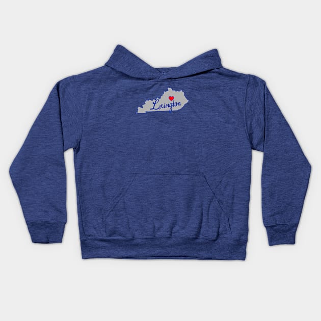 Heart of Kentucky - Lexington Kids Hoodie by LocalZonly